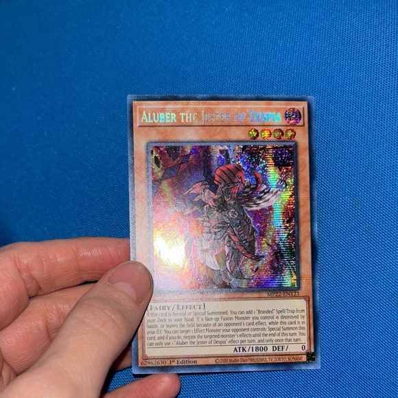 Yugioh Card Aluber The Jester Of Despia Dark Type Monster 1stEdition Shiny  NWOTS